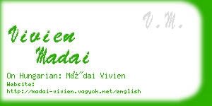 vivien madai business card